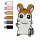 Hamtaro Embroidery Design 01
